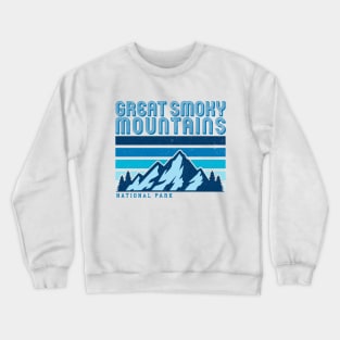 Great Smoky mountains national park retro vintage mountains Crewneck Sweatshirt